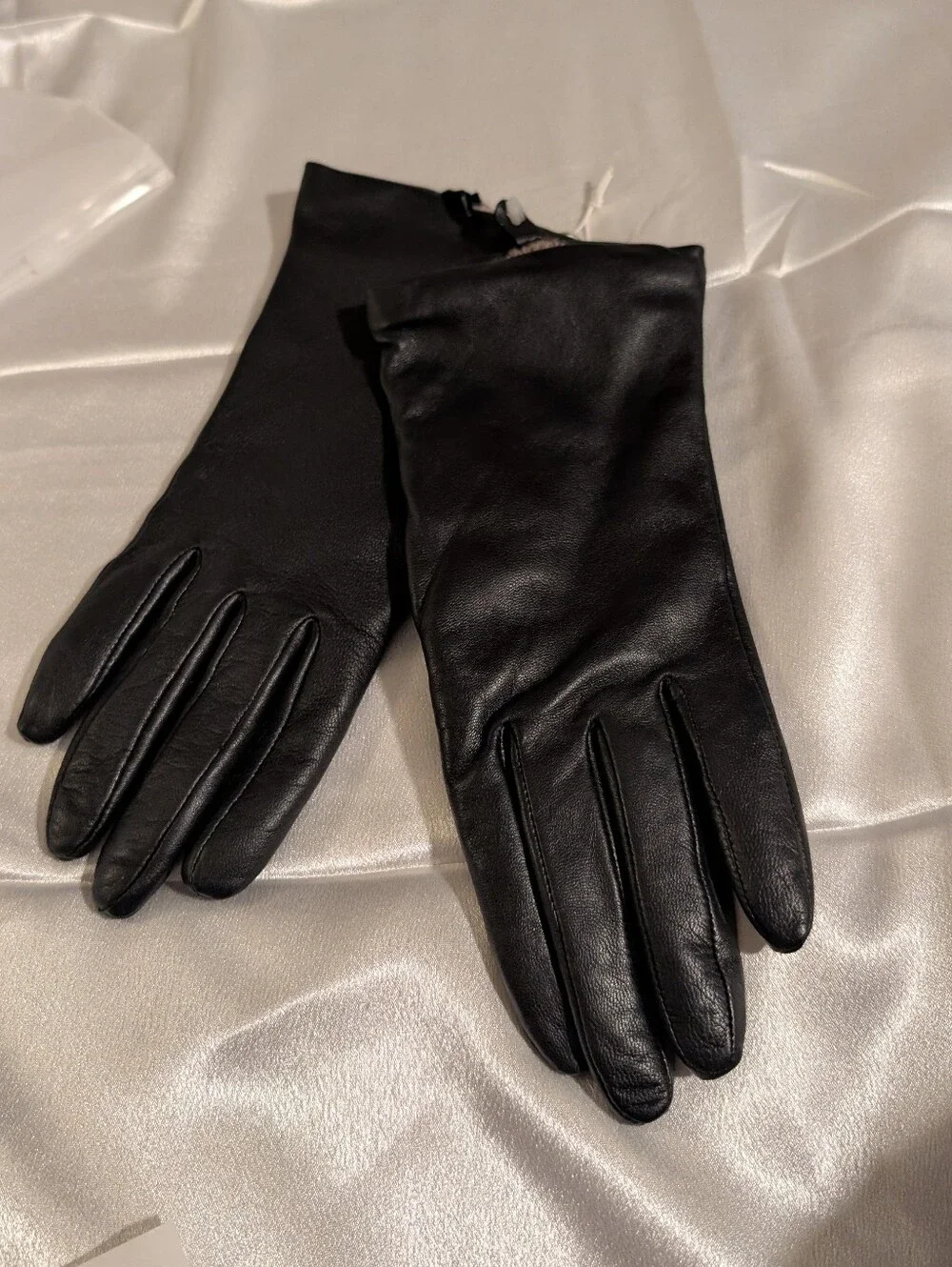 Nordstrom Cashmere Lined Leather Touchscreen Gloves